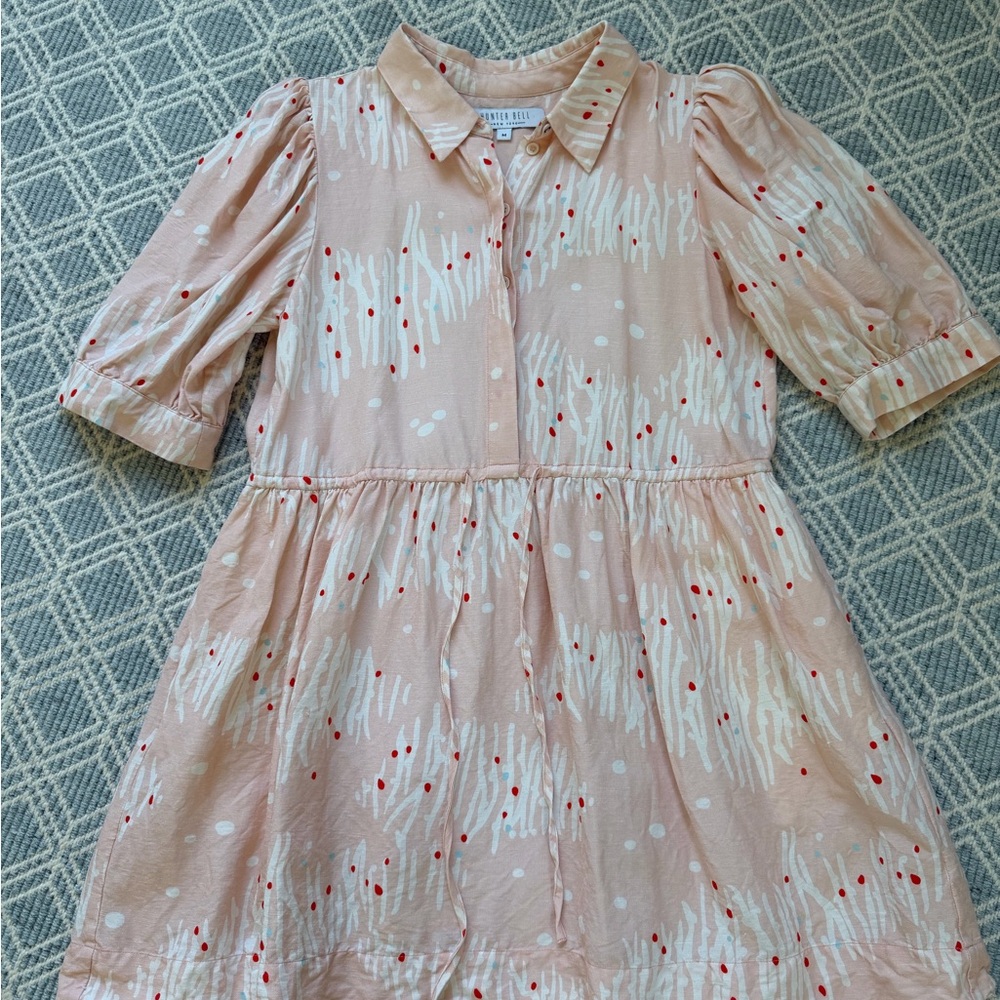 Hunter Bell McCauley Dress in Abstract Coral, Size Medium